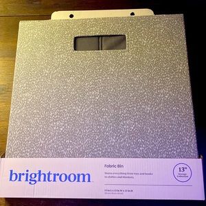 Storage boxes from target. Can be used to organize anything.